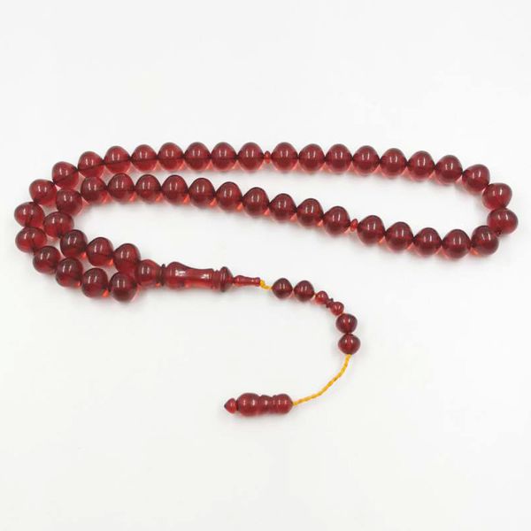 

45beads tasbih red resin muslim rosary special tassel eid ramadan gift arab islamic prayer beads saudi arabic bracelet jewels, Black