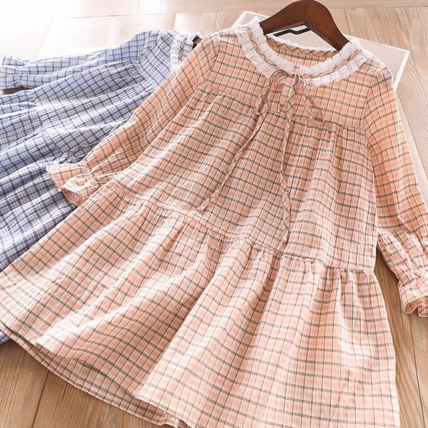 

2020 springplaid dress girls dress childrenswear wholesale, Red;yellow