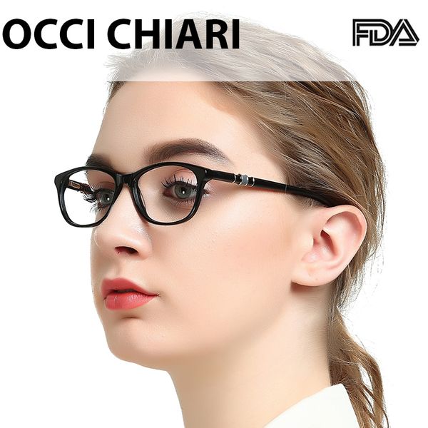 

occi chiari women's eyeglass frames computer glasses blue light female frame optical prescription spectacle small size oc7061, Black