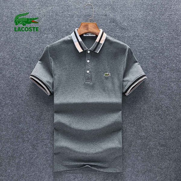 

19ss Мужского Polos высокого качества Крокодилы Polo Shirt Men Твердого промывочная вода хлопок шорты лето Homme мужской Поло Рубашка Poloshirt WM361