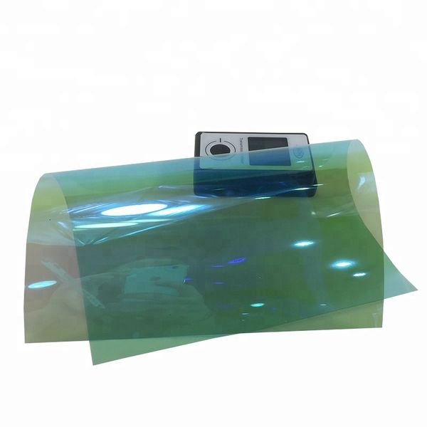 

50cmx300cm good quality korea material chameleon window solar light blue car tint film