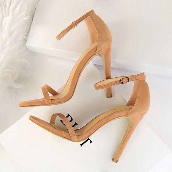 

2020 women size 40 extreme 11cm high heels fetish sandals female gladiator strap shoes lady nude valentine platform pumps, Black