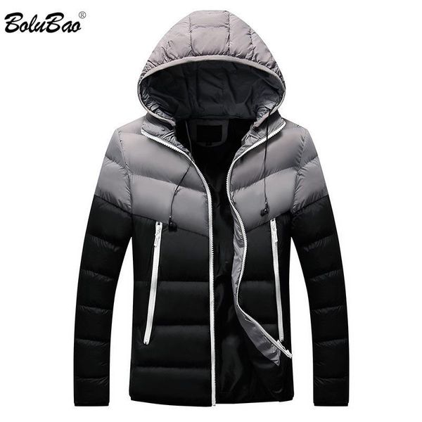 

boluabo men parka coats winter men casual parka jacket men's hooded headset fashion windproof parkas, Tan;black