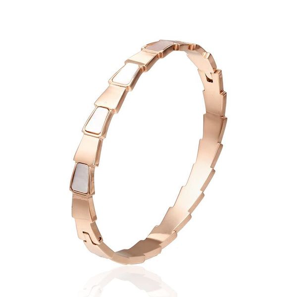 

2020 new arrival 316 stainless steel silver rose gold female shape bangle for women lover gift, Black