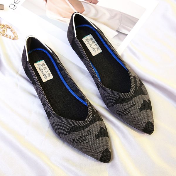 

women flat shoes casual slip on cloth shoes ladies loafer for lady pointed toe fashion plus size espadrilles female footwear new cj191226, Black