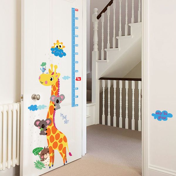 

giraffe height sticker children's room kindergarten porch decorative wall sticker pvc sticker