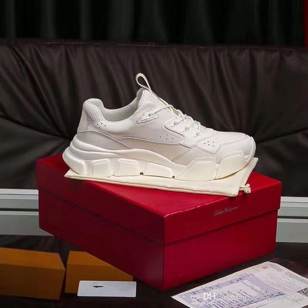 

2019 men women luxury designer shoes fashion trainers sneakers casual shoes with mnm03, Black