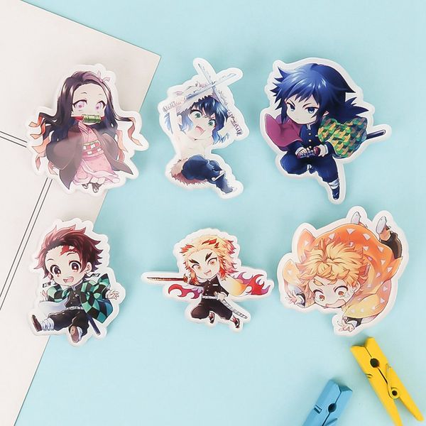 

anime demon slayer: kimetsu no yaiba kamado nezuko cosplay acrylic phone pendant keychain keyring xmas fans gifts, Slivery;golden