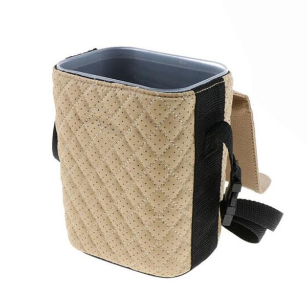 

car trash can auto interior inner multi-function waste basket garbage bin