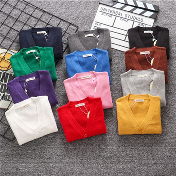 

2020 spring autumn baby children clothing boys girls sweaters knitted cardigan sweater kids autumn wear baby boy clothes winter, Blue
