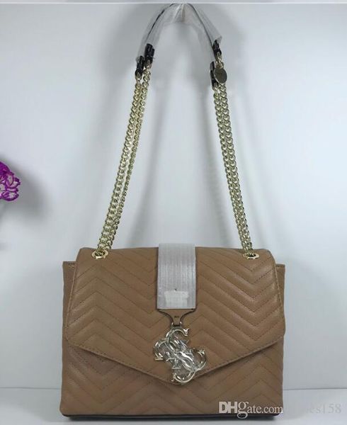 

women shoulder bag europe and america new lingge solid color chain square bag shoulder fashion handbag