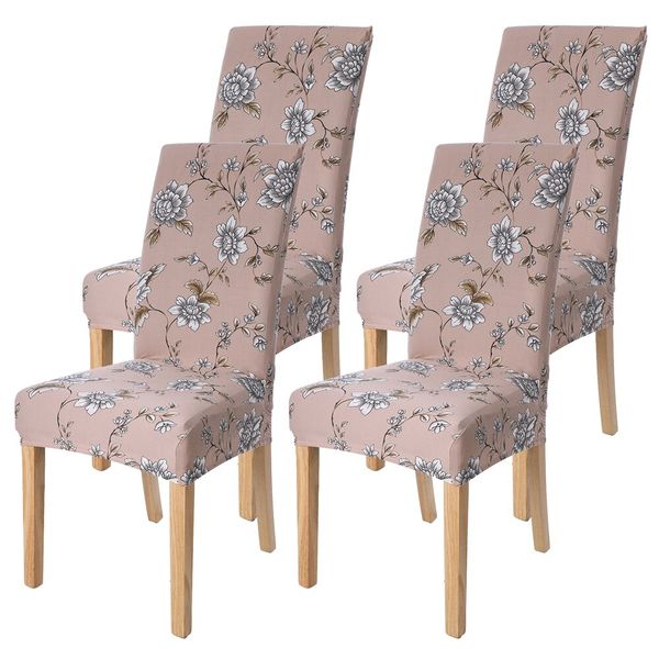 

chair cover spandex modern floral geometric printed stretch elastic wedding banquet chair covers dining seat cover l cover