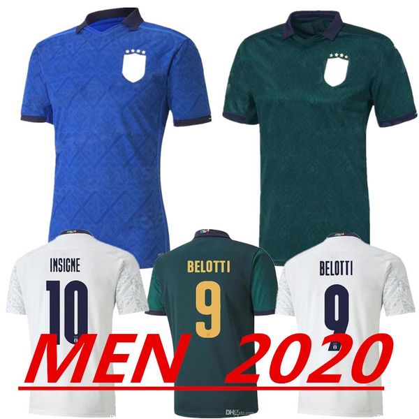 

2020 european cup italy third soccer jerseys 20/21 home italy chiellini candreva soccer shirt insigne romagnoli away football uniform, Black;yellow