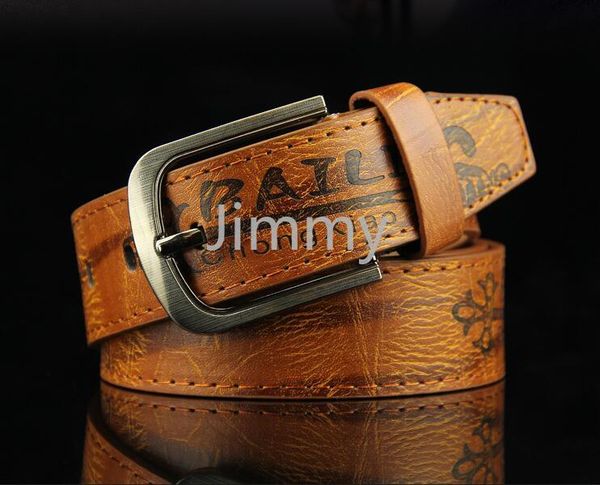 

2019 new men's hip hop retro letter style antique pin buckle belt pu mens casual fashion belt belts for men designer belts ing, Black;brown