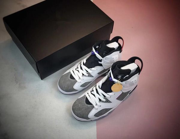 

wholesale 2020 new discount white grey flint sell vi 6 men high basketball shoes outdoor trainers size