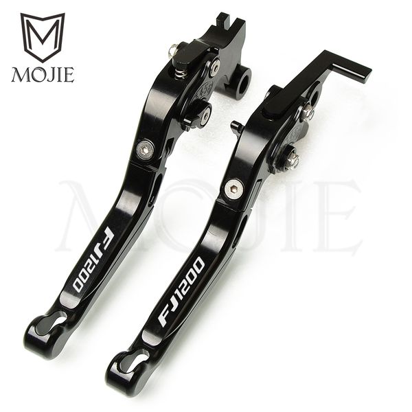

motorcycle cnc aluminum adjustable folding extendable brake clutch levers for yamaha fj1200s/t/a fj1200 fj 1200 s/t/a 1986-1997