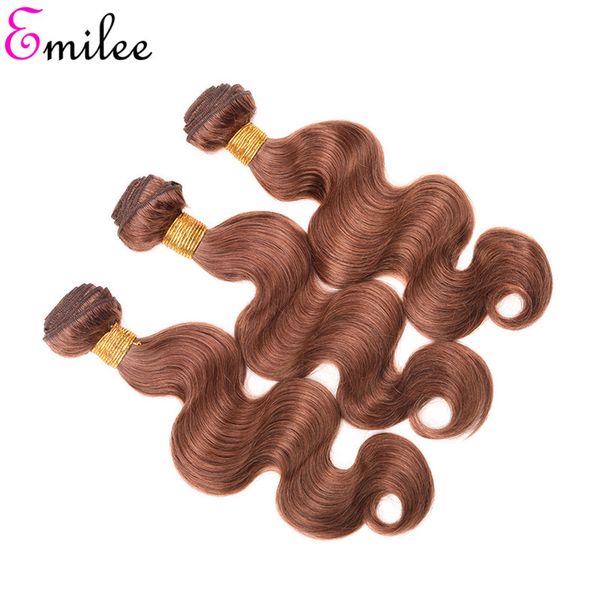 

emilee middle ratio indian 30# body wave 3 bundles with closure #30 brown remy human hair weave bundles with closure, Black