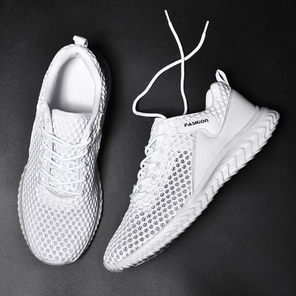 

lightweight fashion casual shoes men comfortable men shoes sneakers wear-resistant sport chunky footwear, Black