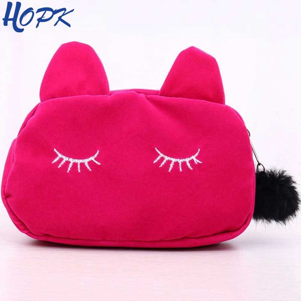 

cute cat pencil case school supplies plush fur ball pencil case for girls hairball bag kawaii pencilcase