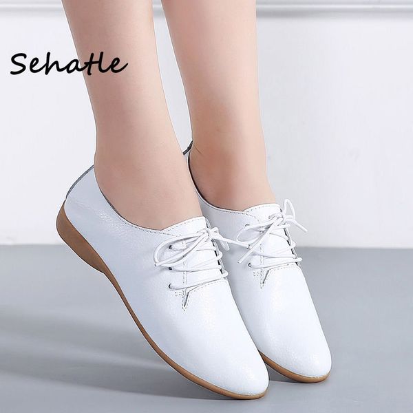 

2020 new oxfords shoes flat platform sehatle women shoes flats woman casual lace-up plus size street elegant fahion, Black