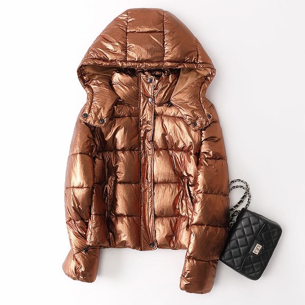 

leag 2019 winter warm cotton coat short women parka 18053, Black
