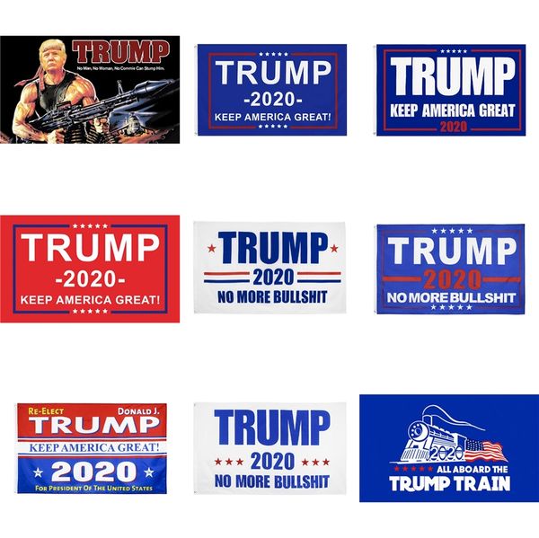 

4 1pcs set donald trump 2020 sticker banner flags for america general election face supplies #393