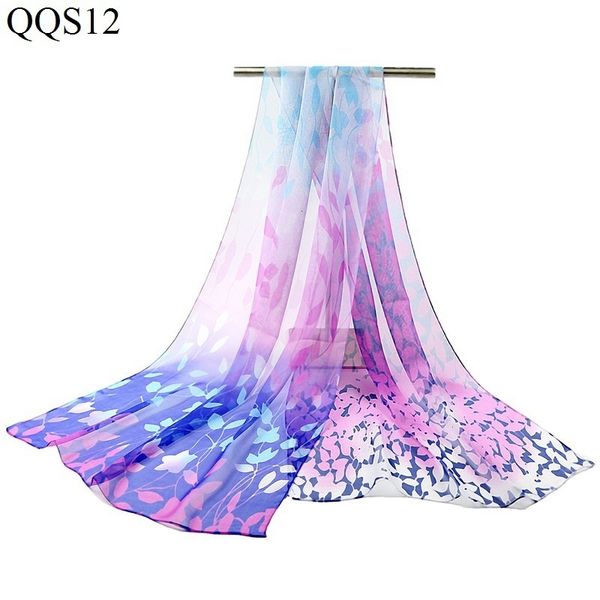 

summer scarves thin section georgette scarf sweet joker sandy beach a piece of cloth sunscreen shawl clothes & accessories gift, Blue;gray