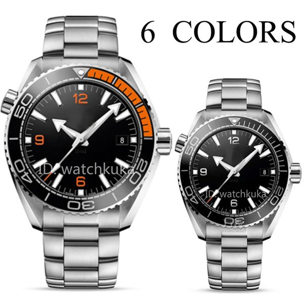 

luxury mens watch 600m bond 007 axial 9300 plan ocea watch ceramic automatic movement 43.5mm relojes steel rubber wristwatches, Slivery;brown