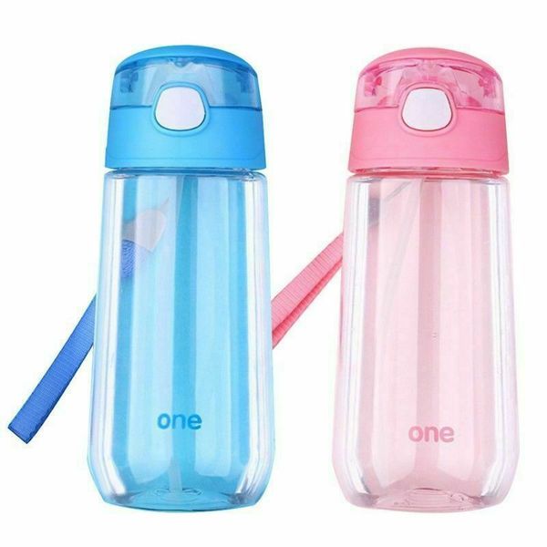 

500ml bottle kids boys girl outdoor magic item juice water bottle with straw