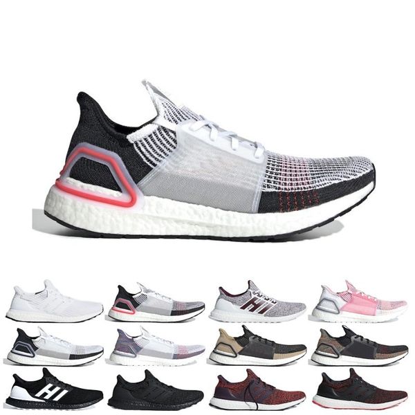

2019 Ultra Boost 19 Men Women Running Shoes UltraBoost 5.0 Laser Red Dark Pixel Black White Oreo Trainer Sport Sneaker Size 36-47