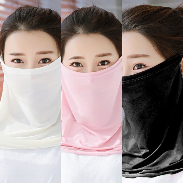 

tnxa0 shipping sunscreen towel scarf summer outdoor riding mask i cant breathe scarf face headgear, Black