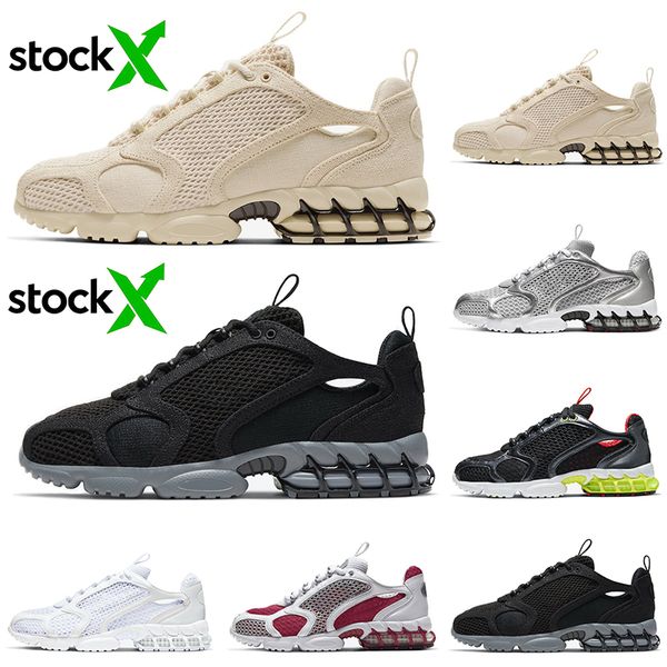 

stockx running shoes zoom spiridon caged 2 triple white lemon venom pure platinum breathable womens mens trainers sports sneakers