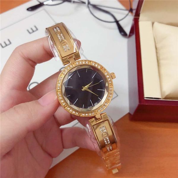 

stainless steel crystal dial ladies quartz watch 817:dor gift fashion matching table personality style womens romantic watch, Slivery;brown