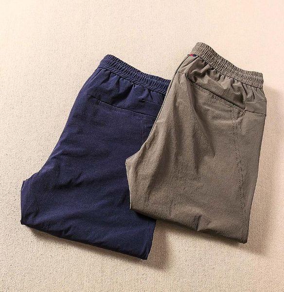 

2019ss men new loose outdoor breathable comfort with logo man pants fashion trend quality boutique mens trousers, Black