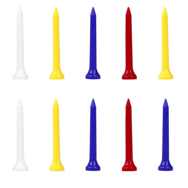

unbreakable golf tees 0.47inch width golf nails mixed color for various golf clubs stronger than wood tees