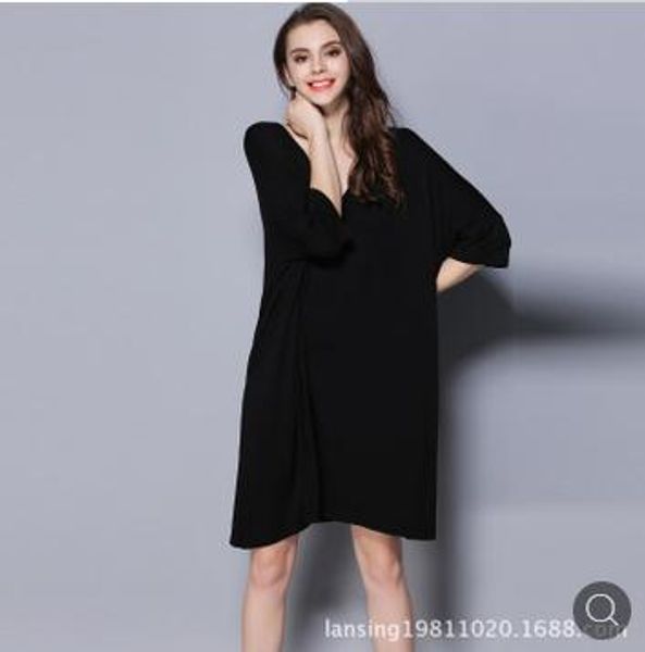 Nightdress Spring And Summer New Medium And Long T Shirt Medium Sleeve Large Size Nightdress Modal Pajama Has Fat Plus Size Women Good Summer Floral