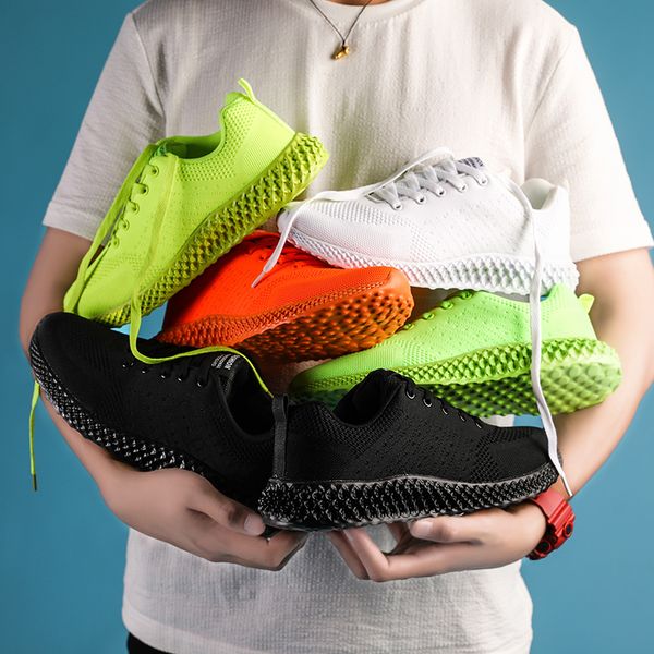 

new men's sneakers breathable mens running shoes lace-up sport shoes big size 46 couple zapatillas mujer deportiva