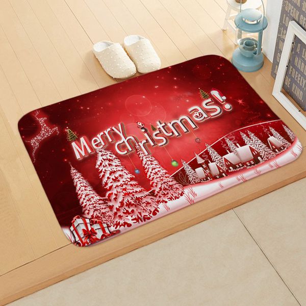 

merry christmas flannel doormat ornaments printing christmas decoration for home 2019 gifts new year's 2020