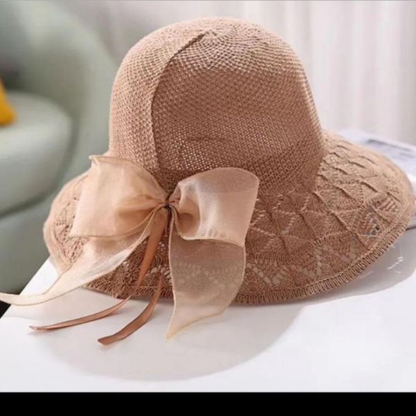 

2020 trend summer hat for women beach sun hat straw fedora cap wide brim uv protection summer cap for female dropship, Blue;gray