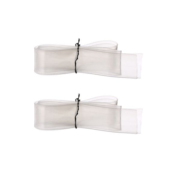 

2pcs 1 meter 20mm clear/white 2:1 heat shrink tube wire cable sleeving wrap 16.40 ft