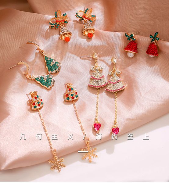 

christmas ornaments earrings earrings simple and small halloween temperament earrings fall in autumn and winter