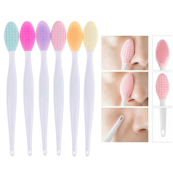

tamax sm003 silicone nose washing brush deep cleaning blackhead cleaner brush face exfoliating facial cleansing brush ent drop shi