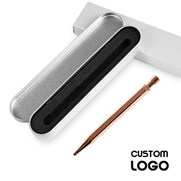 

writing instrument ball-point pen universal stationery brass metal engraved your name pen office supply gift pens, Blue;orange