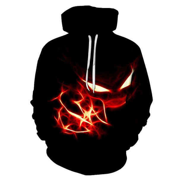 

весна и осень марка пуловер hoodie 2020 мужская высокое качество venom 3d печати мужская мода толстовка, Black