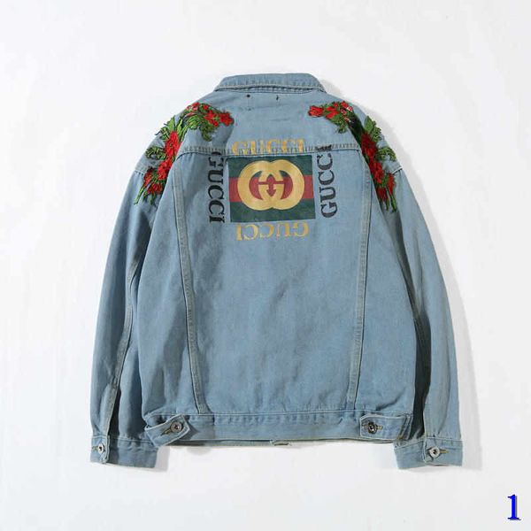 

men's designer denim jacket fashion fashion jacket hoodie slim motorcycle causal men and women denim coats hip hop brand style denim1, Black;brown