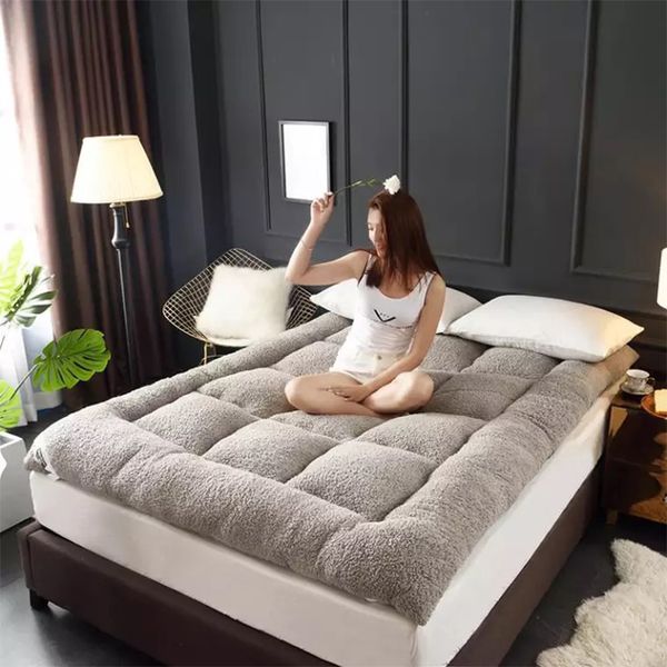 

cashmere mattress tatami bed tweezers padded warm dormitory student pad quilt cushion family bedspread king queen twin full size