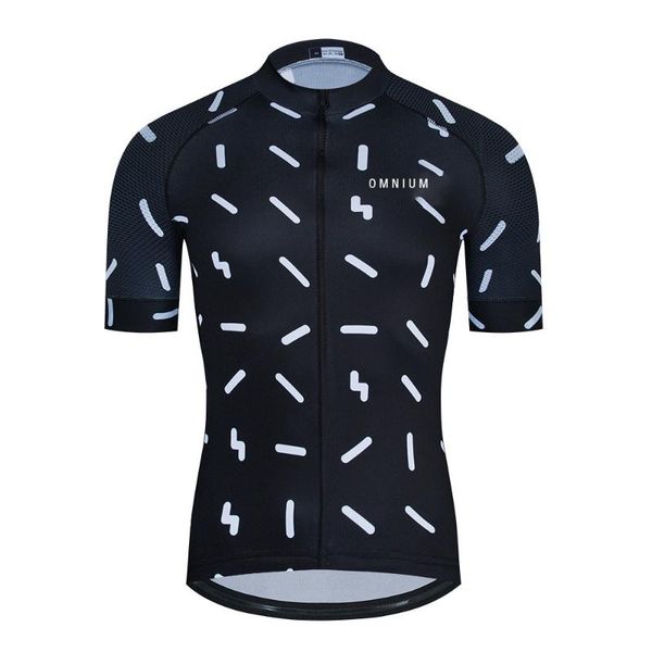 

omnium 2020 mens cycling jersey short sleeve hombre mtb bike bicycle jersey shirt black, Black;red