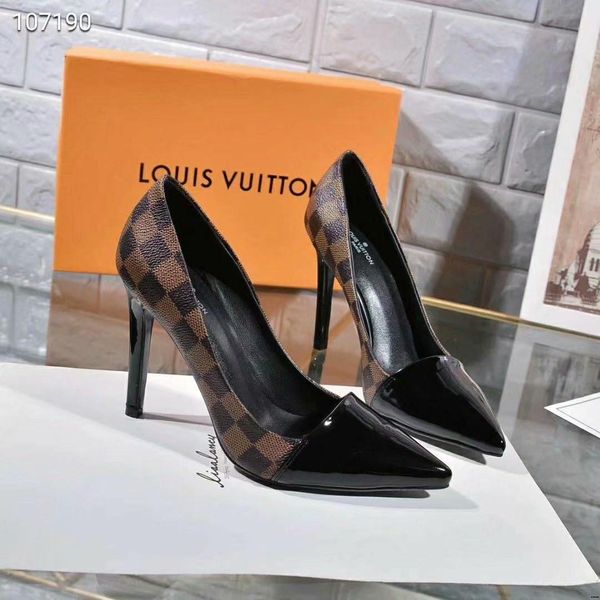 

19fw big size lace high heels shoes women pumps red ladies chaussure femme talon zapatos mujer tacones sapatos femininos yecq5, Black