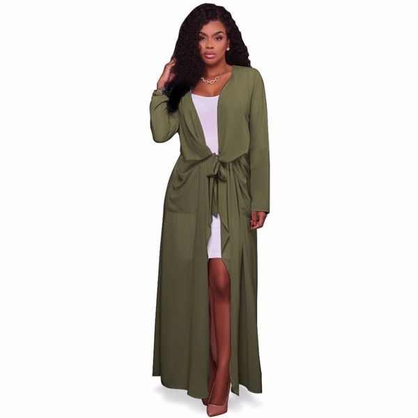 

xxl plus size 2017 autumn winter cloak poncho chiffon full sleeve women elephant coat outerwear trench vintage cardigan 3262, Tan;black