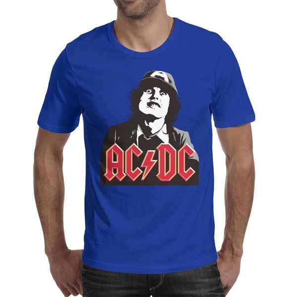

acdc angus young rock band blue t shirt,shirts,t shirts,tee shirts shirt design personalised cool t designer crazy champion classic t shirt, White;black
